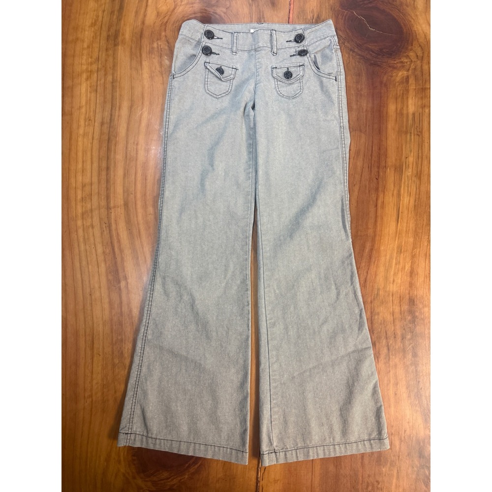 Vintage Y2K BeBop Pants 1 x 31.5 Low Rise Flare Cotton Junior's Sailor RR17